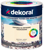 DEKORAL LATEKSOWA FARBA DO WNĘTRZ 1