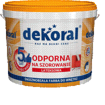 Śnieżnobiała farba lateksowa do wnętrz