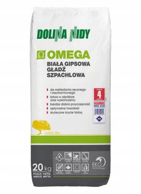 Biała gipsowa gładź szpachlowa Omega