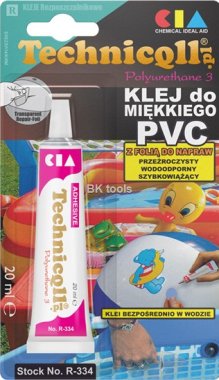 KLEJ DO MIĘKKIEGO PCV z folią do napraw