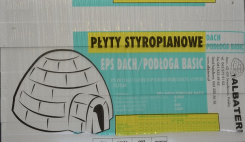 Styropian EPS DACH/PODŁOGA BASIC